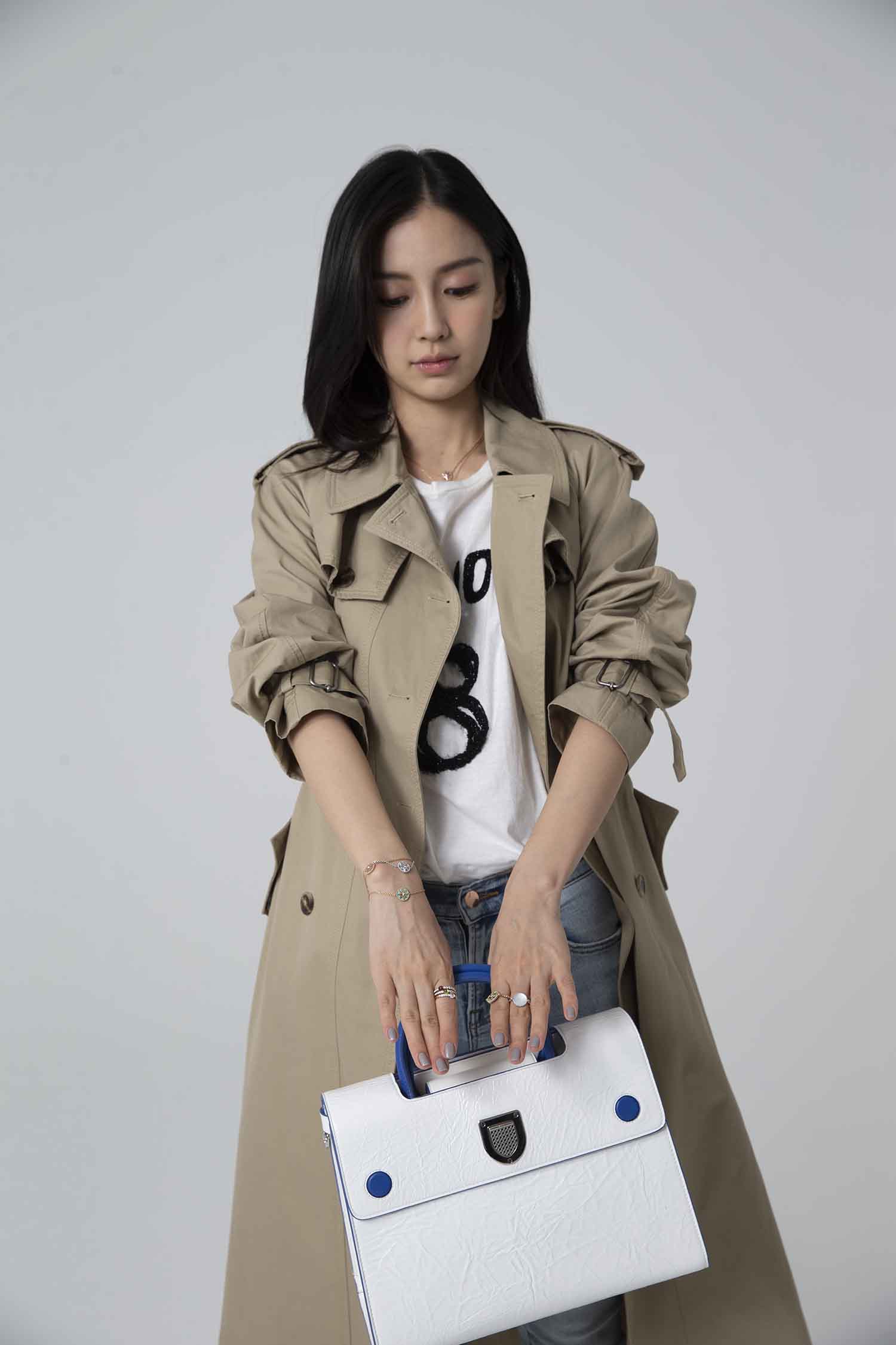 【CR2原图 32张/707M】杨颖 卡其色风衣