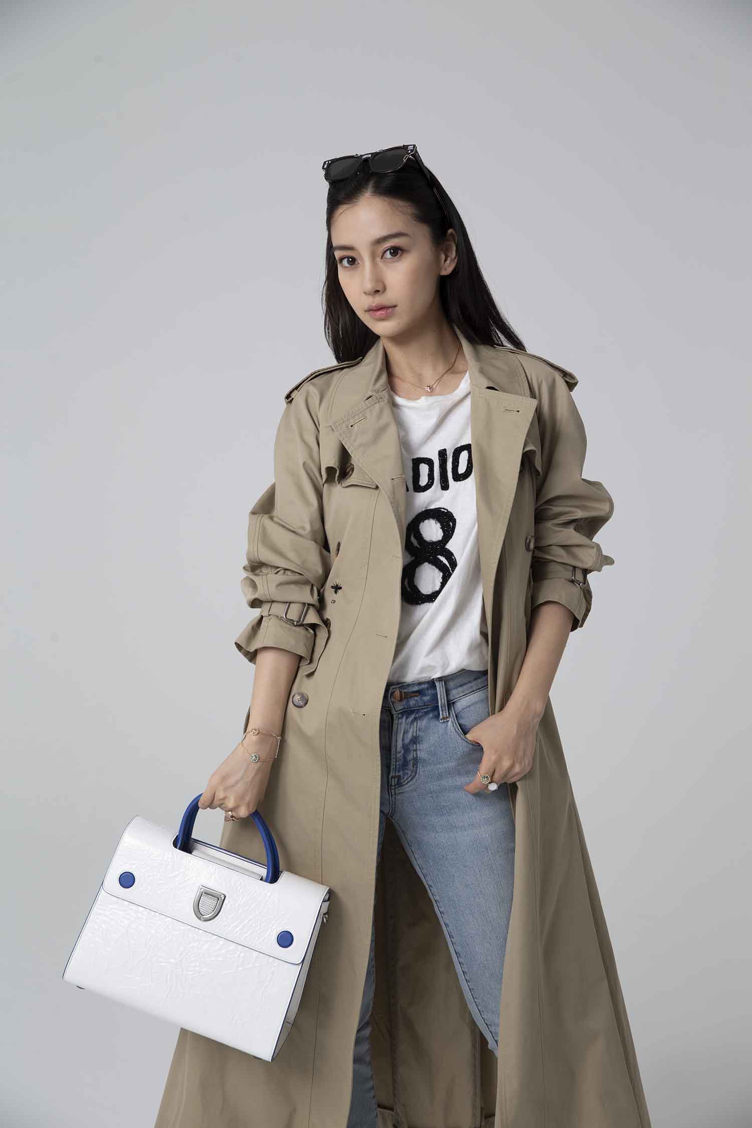 【CR2原图 32张/707M】杨颖 卡其色风衣