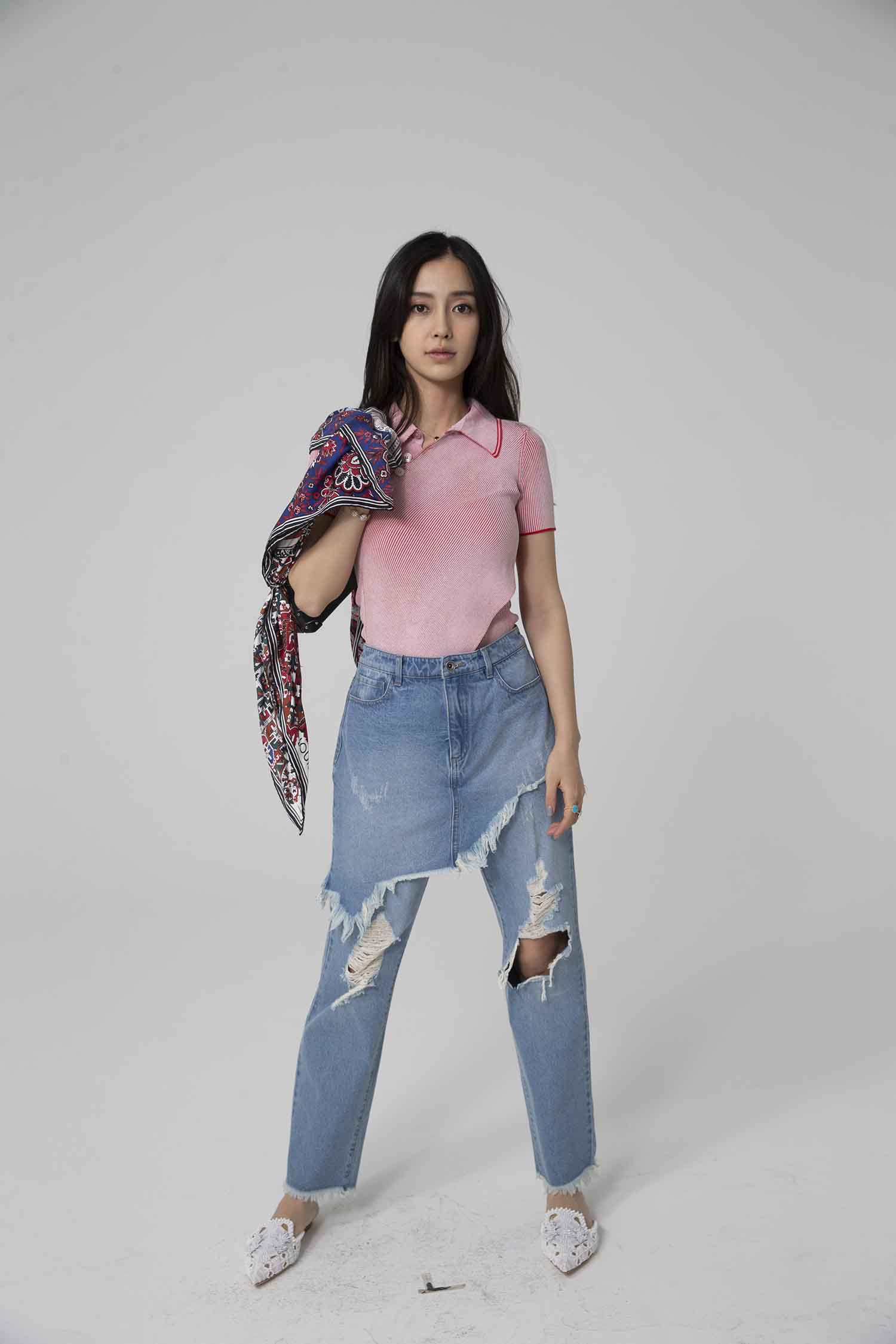 【CR2原图 24张/553M】杨颖 粉色短袖