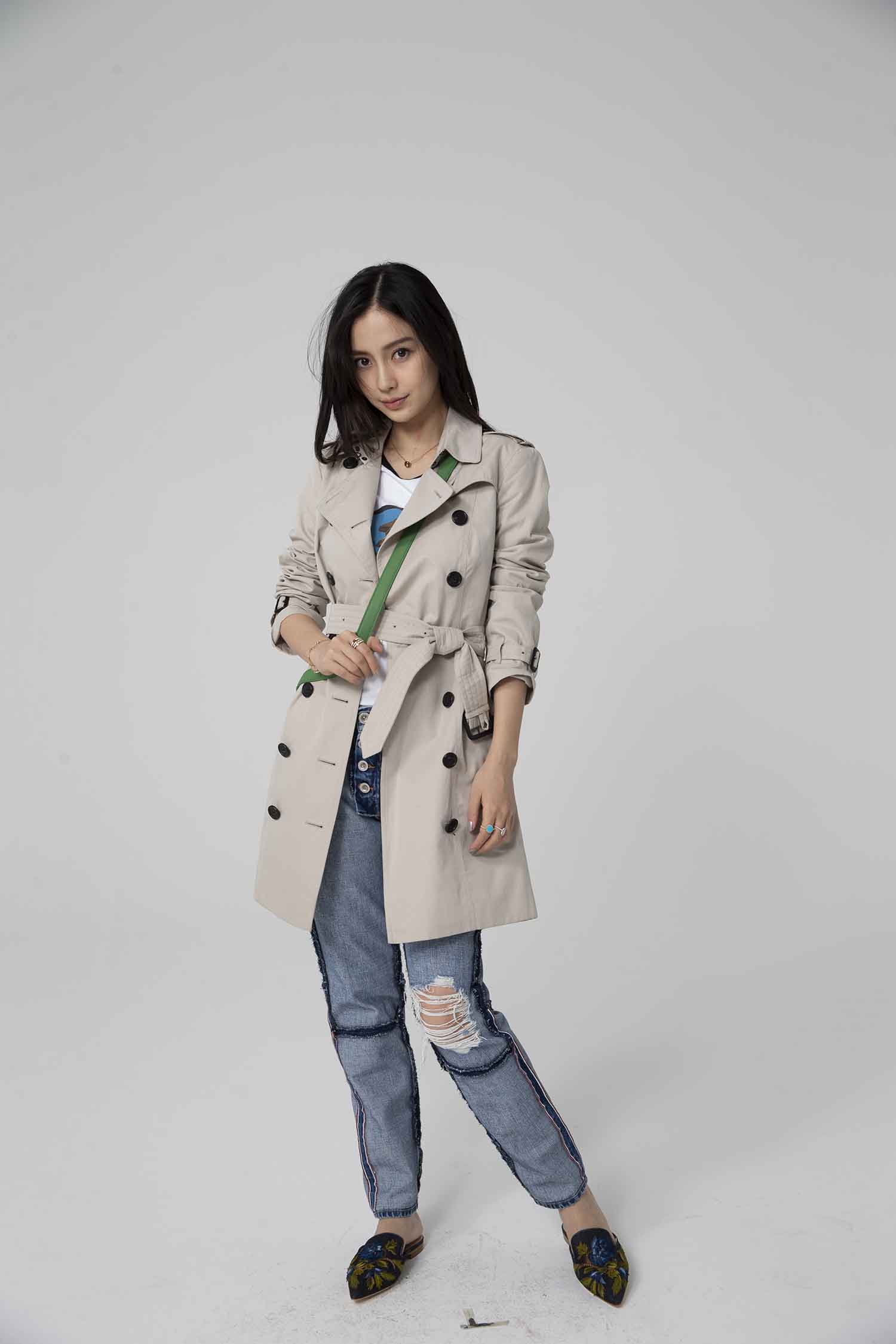 【CR2原图 28张/623M】杨颖 破洞牛仔裤