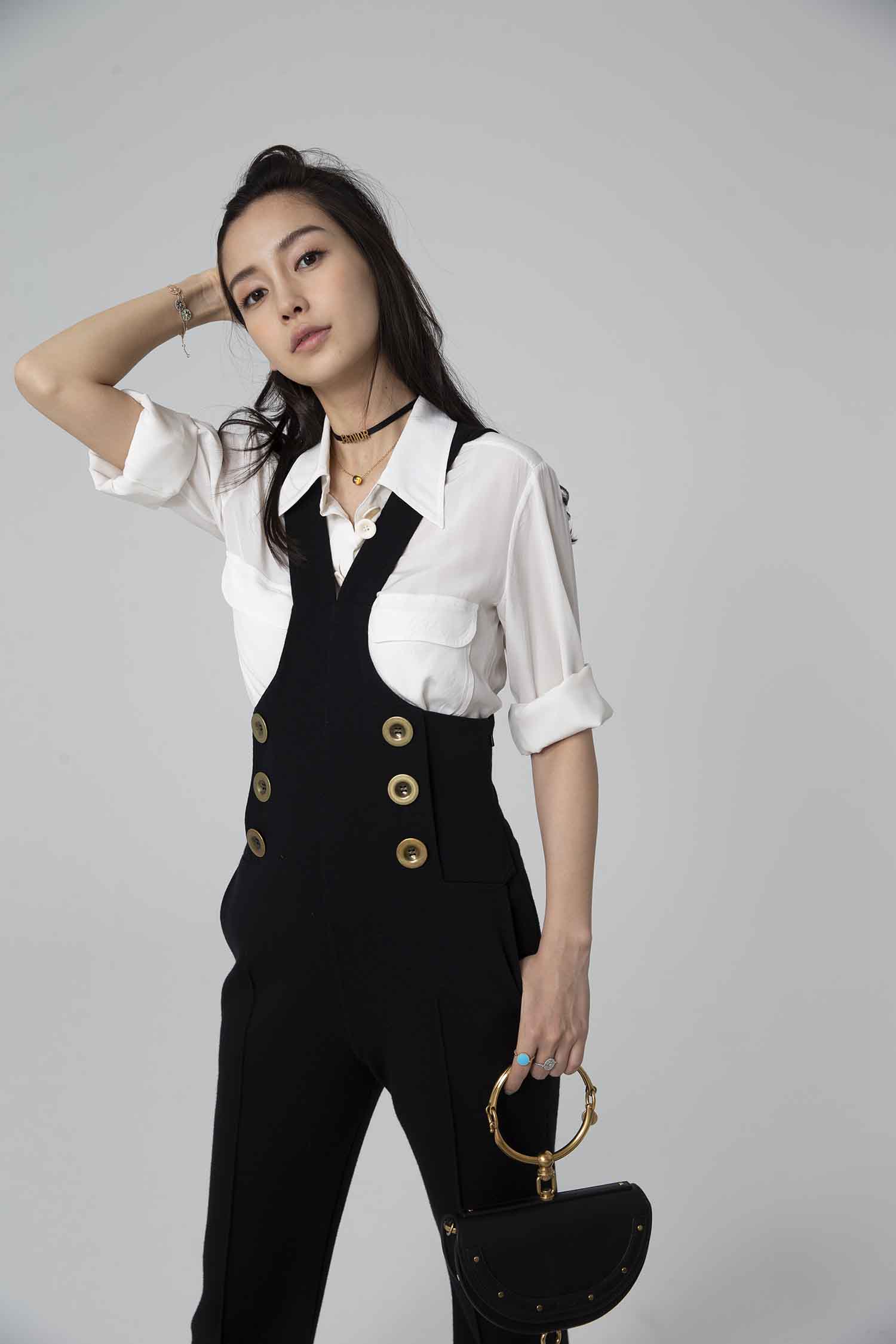 【CR2原图 19张/411M】杨颖 背带裤