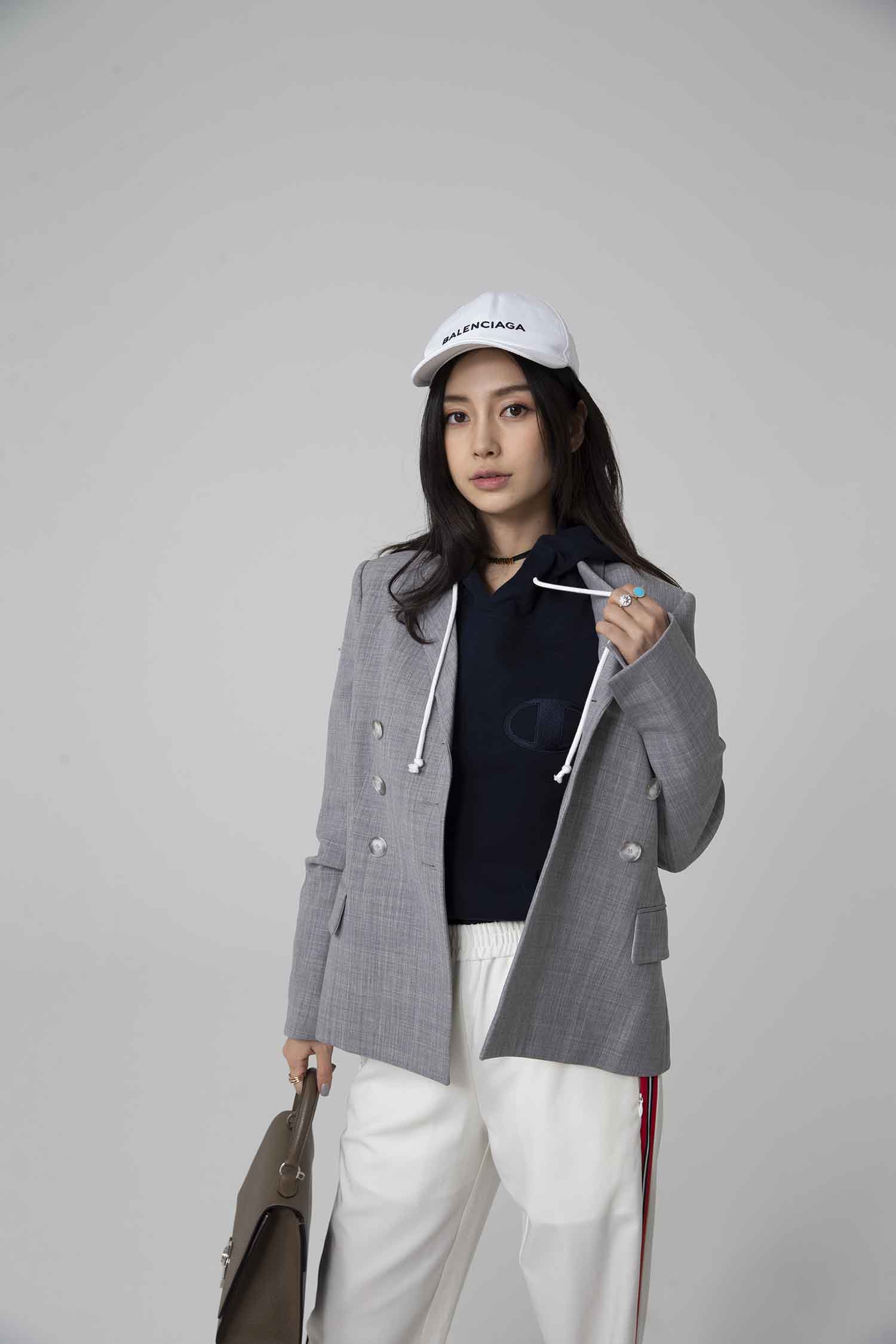 【CR2原图 27张/600M】杨颖 灰色休闲西装