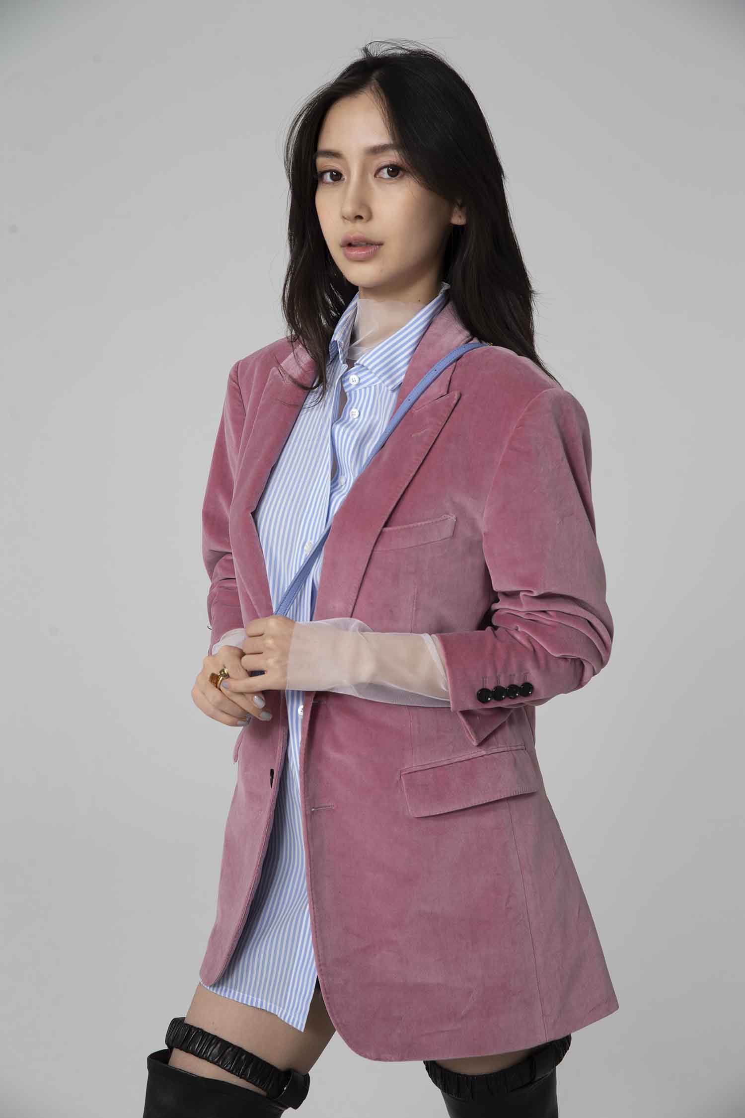 【CR2原图 34张/752M】杨颖 粉色休闲西装