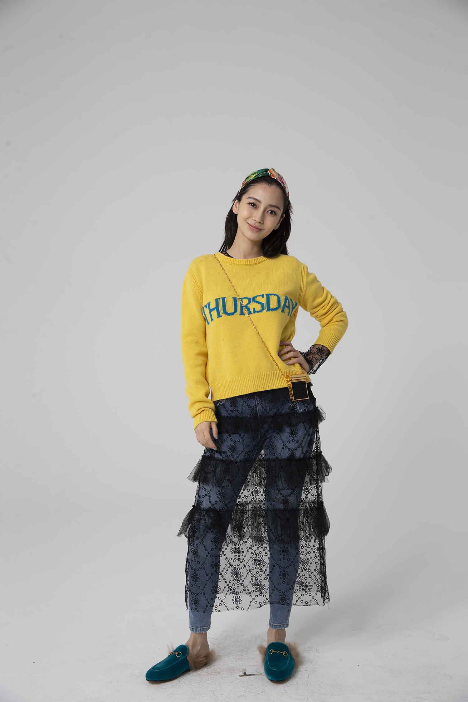 【CR2原图 33张/749M】杨颖 黄色毛衣