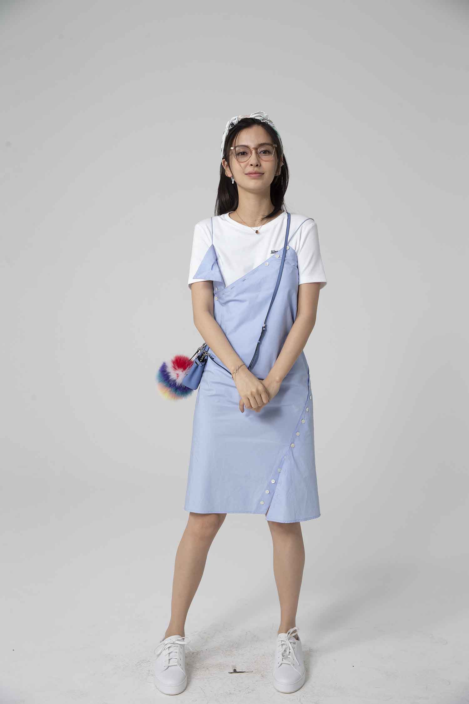 【CR2原图 33张/730M】杨颖 蓝色连衣裙