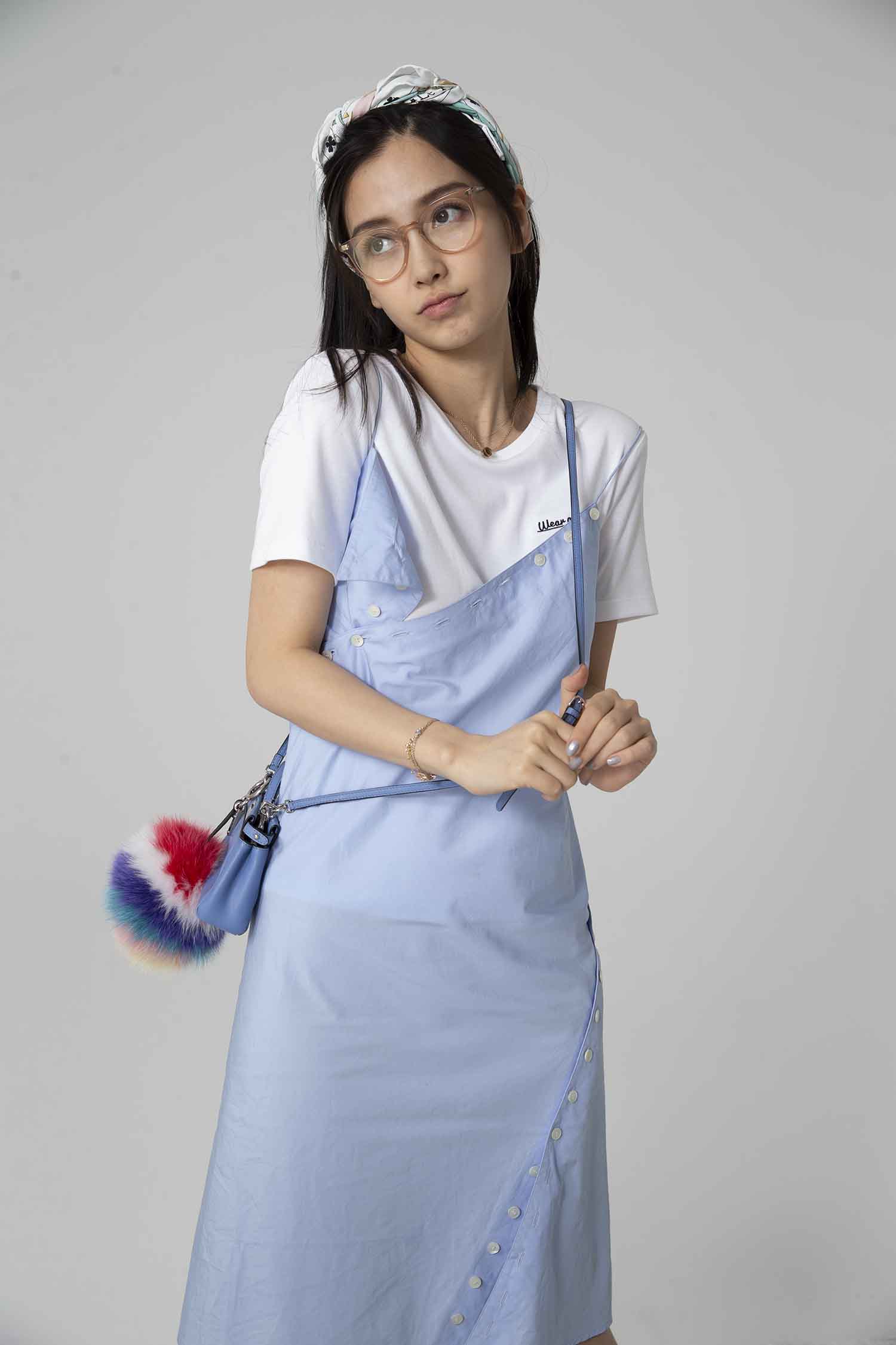 【CR2原图 33张/730M】杨颖 蓝色连衣裙