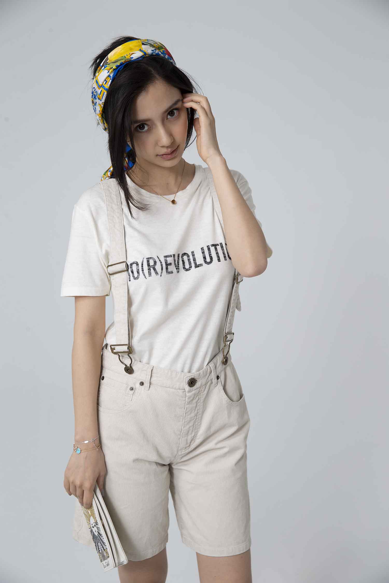 【CR2原图 37张/836M】杨颖 米色背带裤