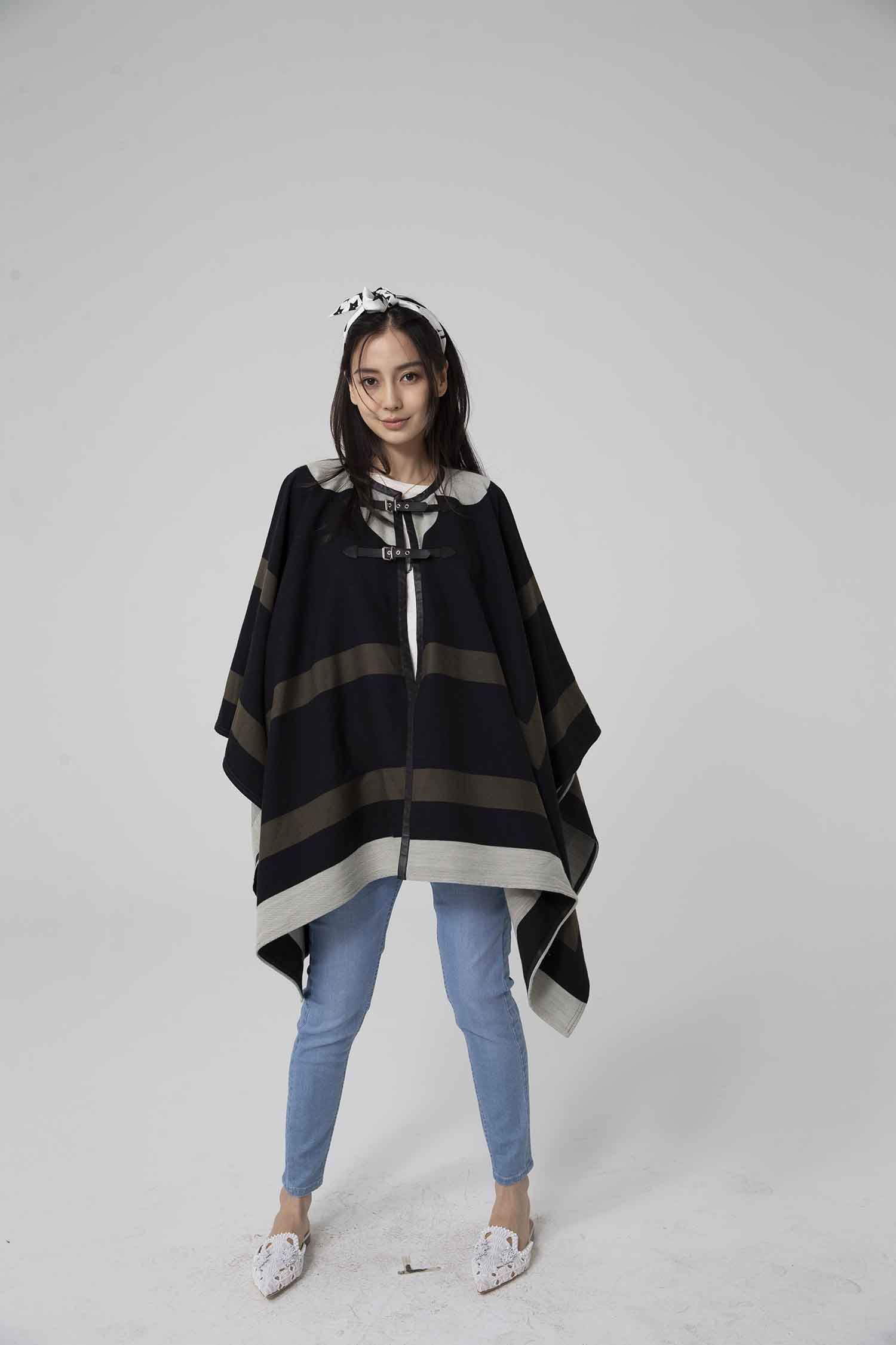 【CR2原图 38张/832M】杨颖 条纹斗篷