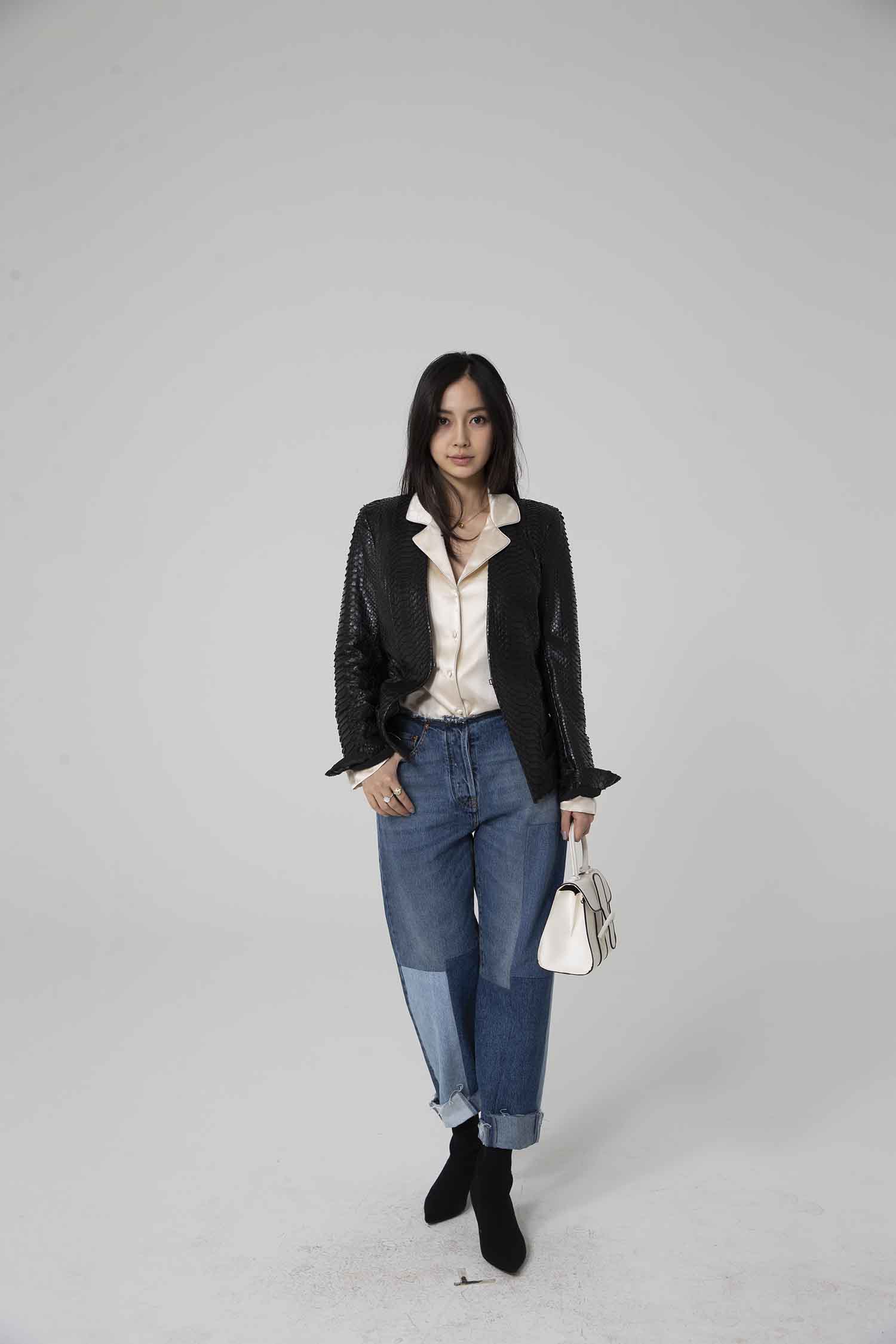 【CR2原图 28张/631M】杨颖 黑色皮衣