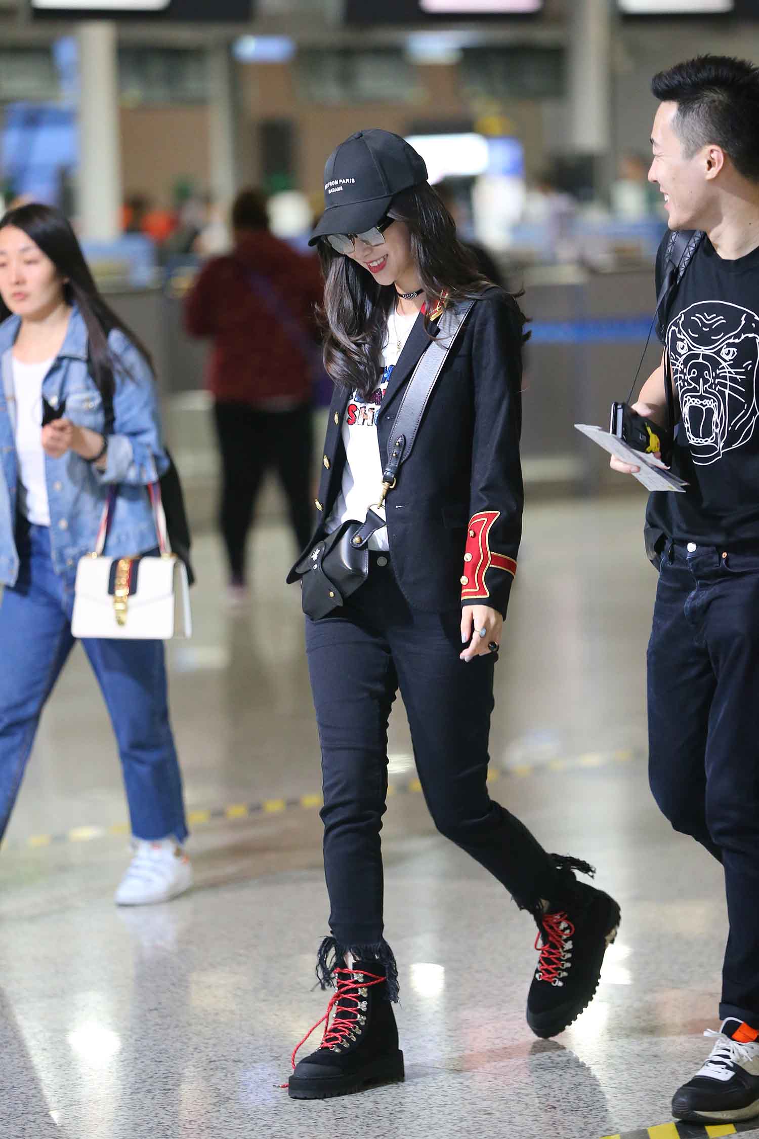 【189张/1.56G】杨颖 机场跟拍