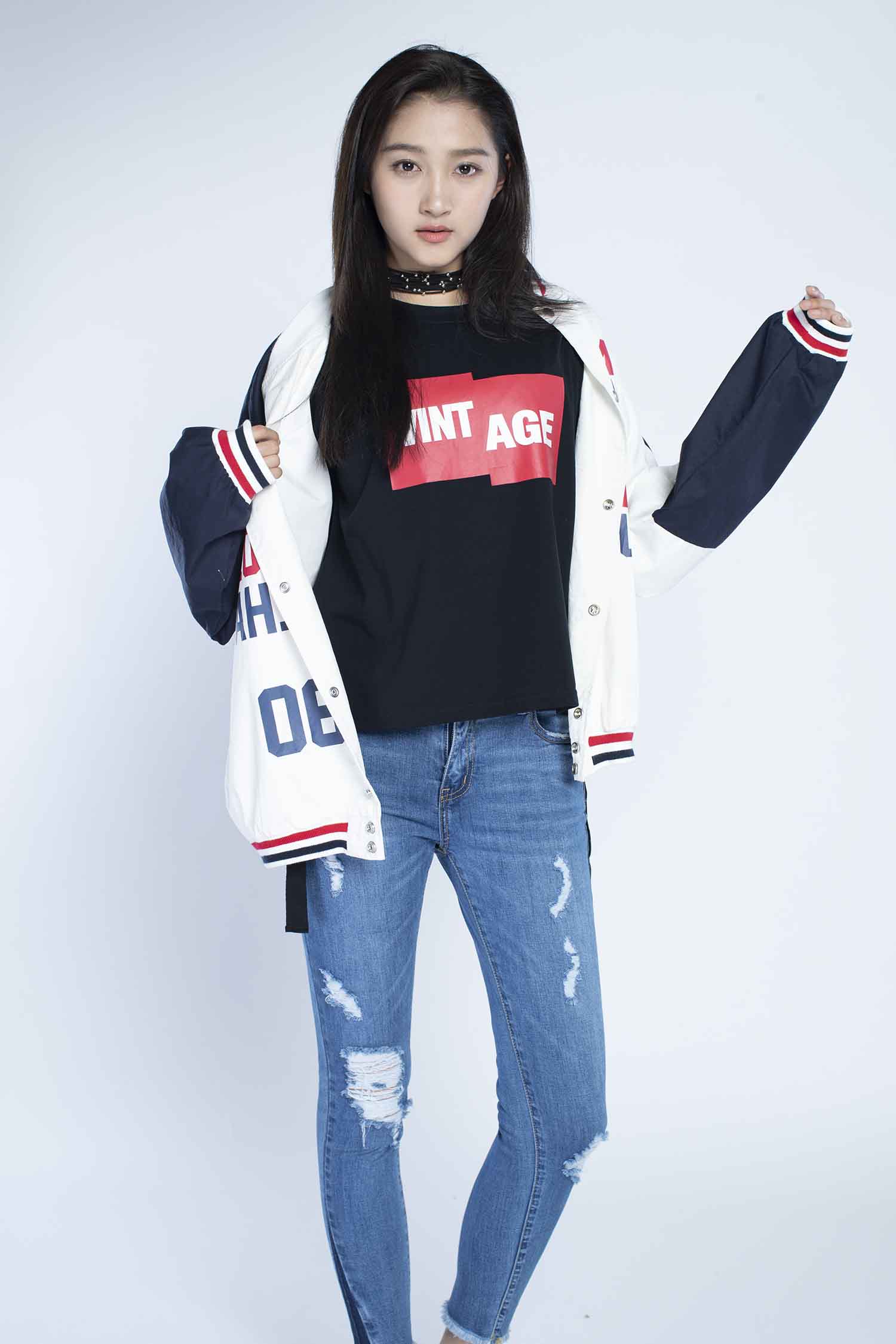 【CR2原图 52张/1.15G】关晓彤 破洞牛仔裤