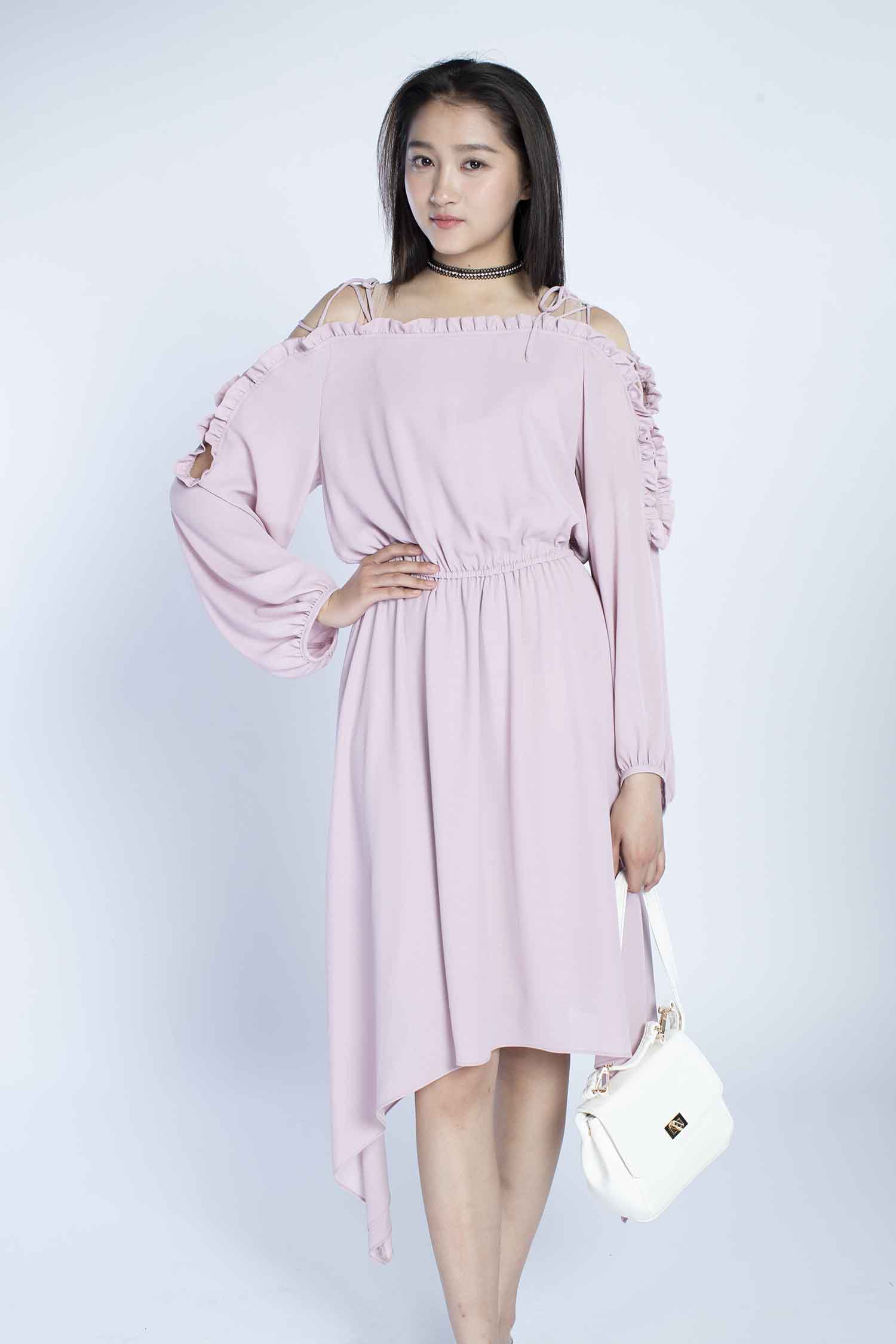 【CR2原图 26张/626m】关晓彤 粉色吊带裙