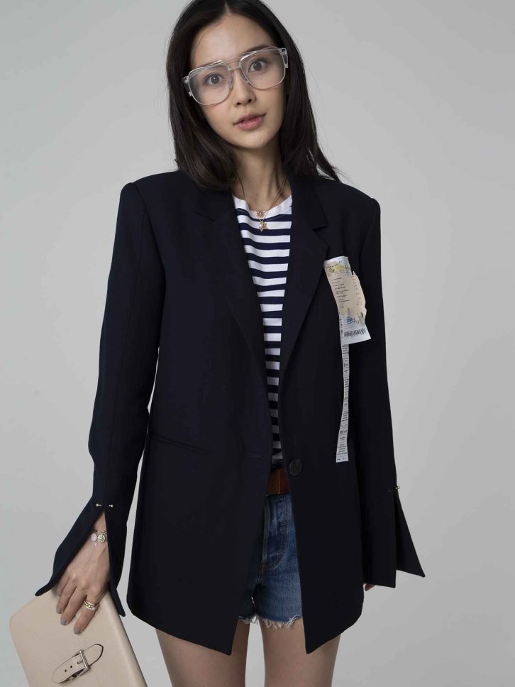 【CR2原图 25张/535M】杨颖 藏青色休闲西装