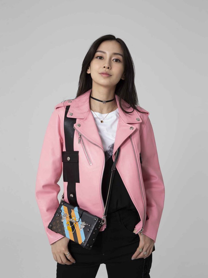 【CR2原图 22张/478M】杨颖 粉色皮衣