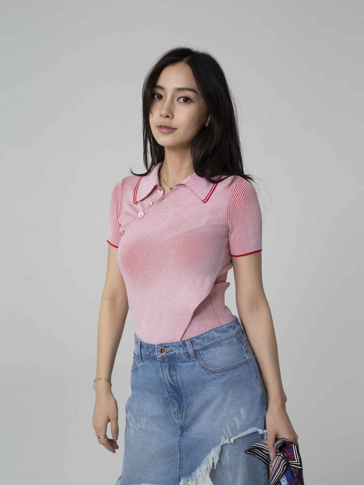 【CR2原图 24张/553M】杨颖 粉色短袖