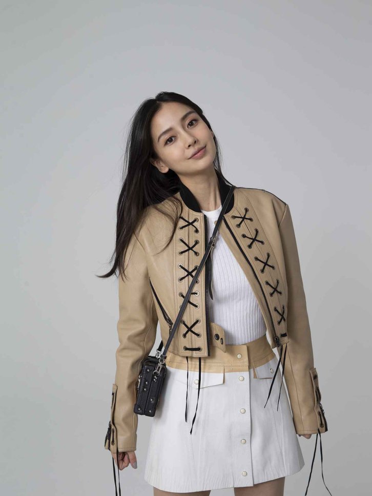 【CR2原图 18张/391M】杨颖 卡其色皮衣