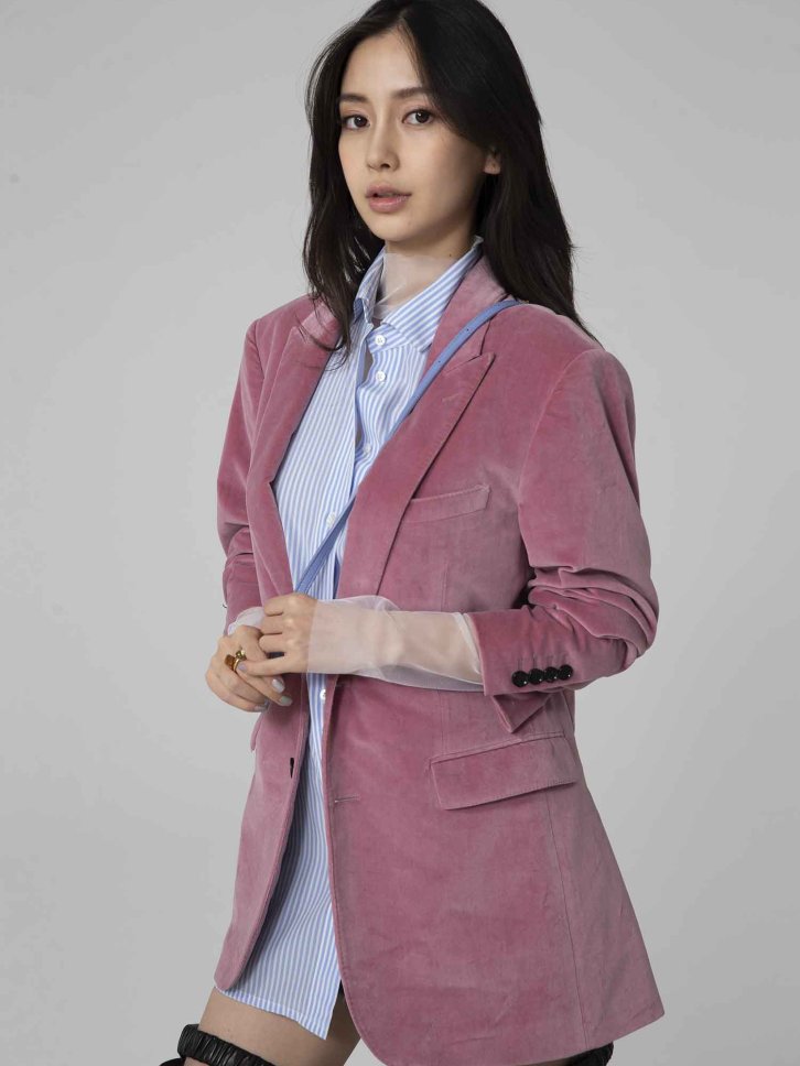 【CR2原图 34张/752M】杨颖 粉色休闲西装