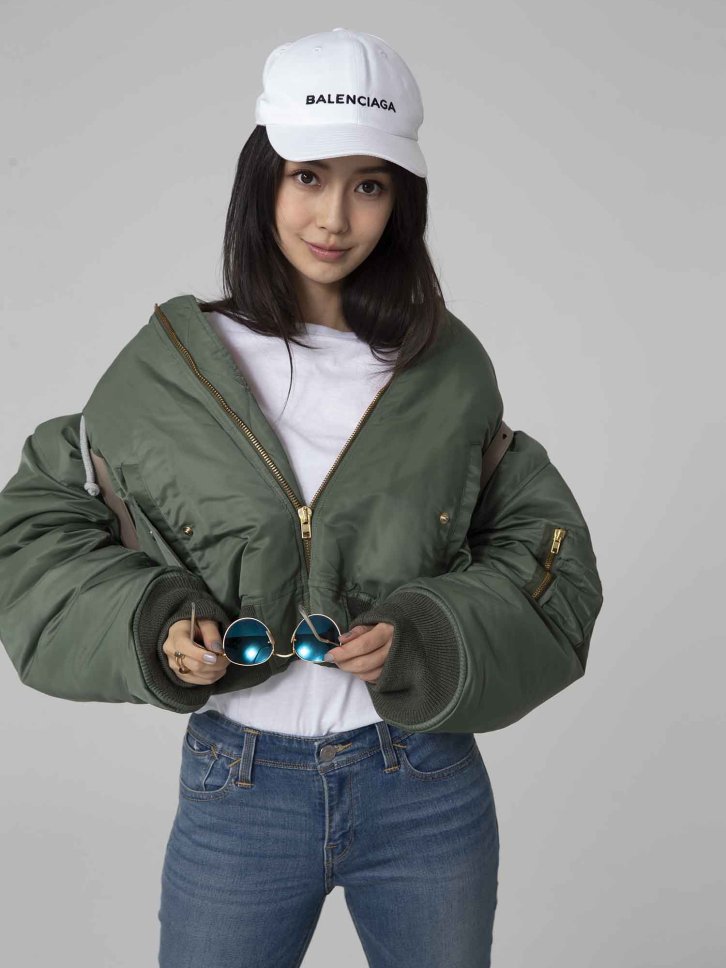 【CR2原图 30张/661M】杨颖 绿色羽绒服