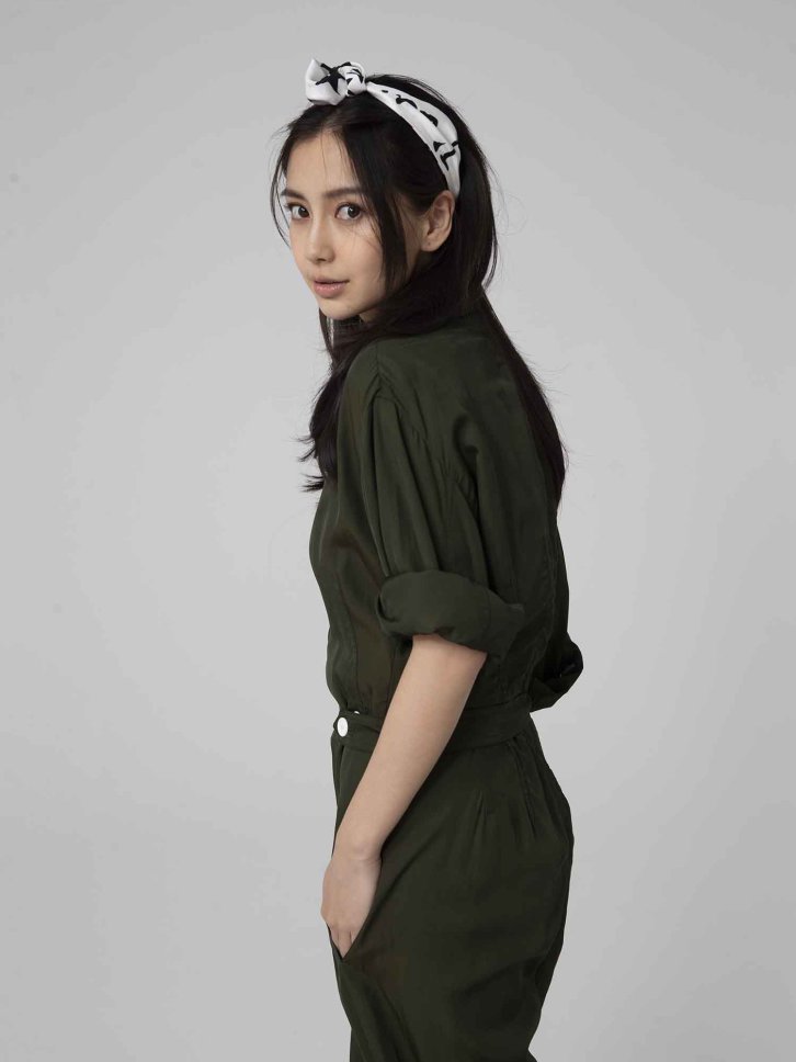 【CR2原图 24张/511M】杨颖 墨绿连体衣