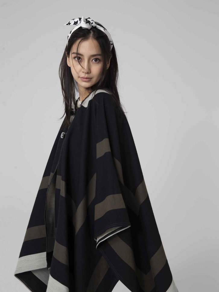 【CR2原图 38张/832M】杨颖 条纹斗篷