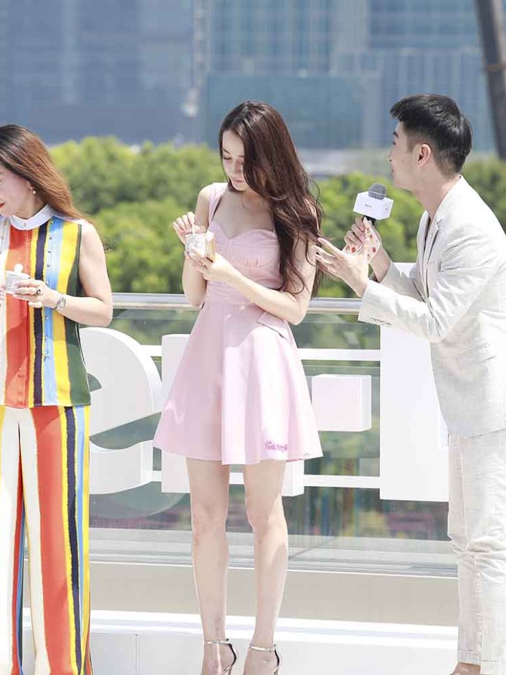 【121张/388M】迪丽热巴 粉色裙子