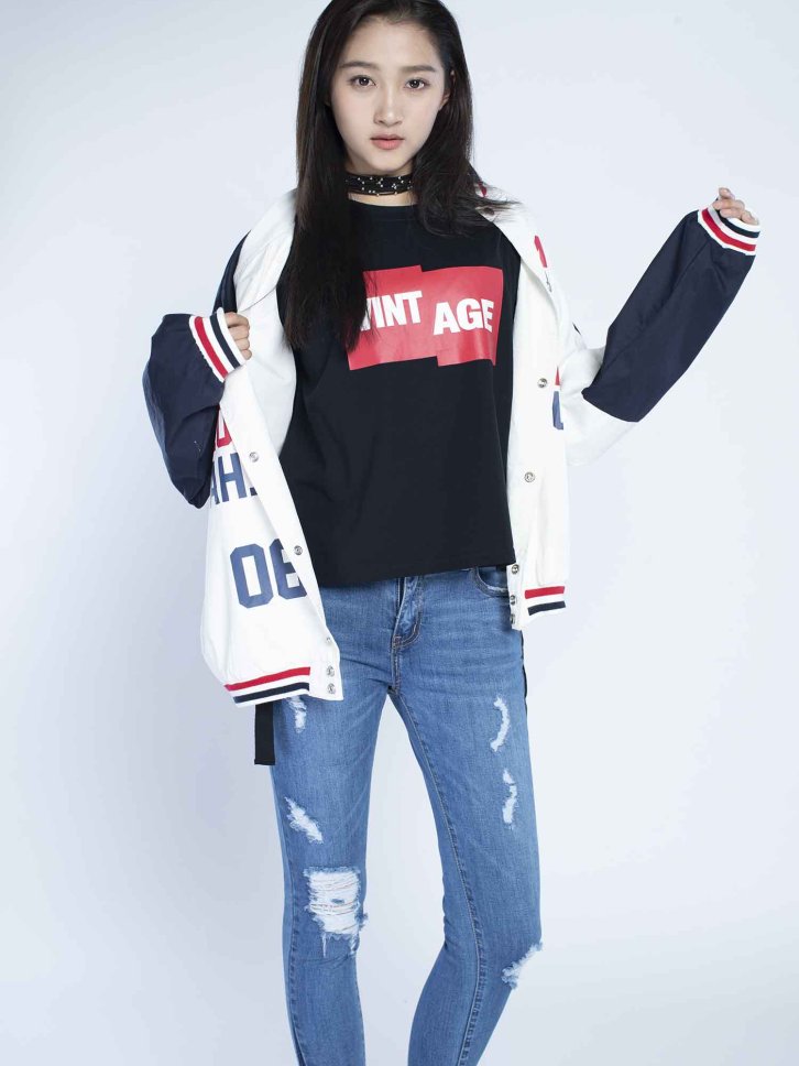 【CR2原图 52张/1.15G】关晓彤 破洞牛仔裤