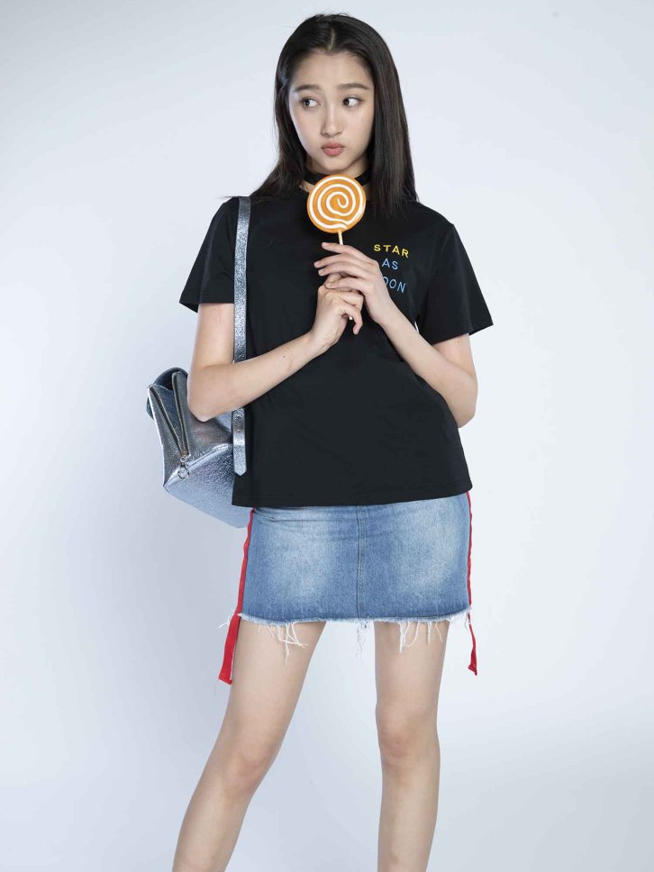 【CR2原图 40张/883M】关晓彤 牛仔短裙